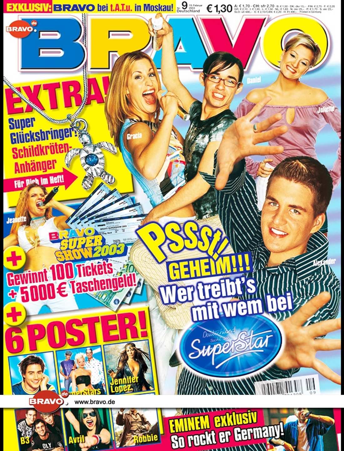 BRAVO Titelbilder 2003 BRAVO Titelbilder 2003 BRAVO