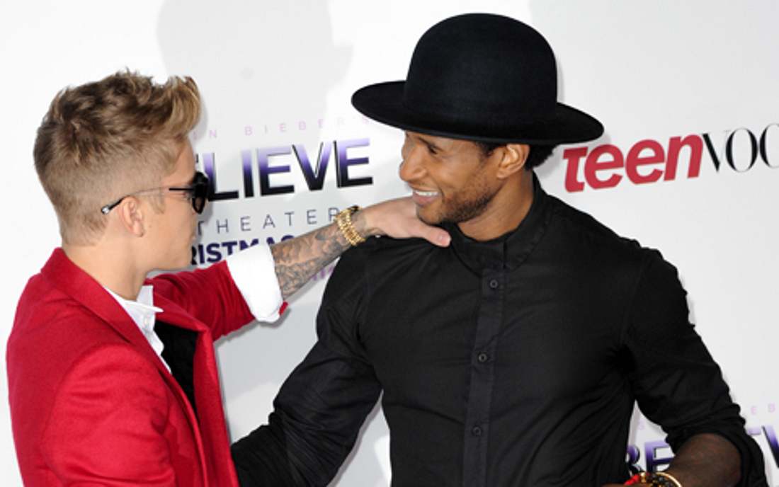 Bei der Premiere zu Justin Biebers Film Believe im letzten Dezember waren er und Usher noch cool