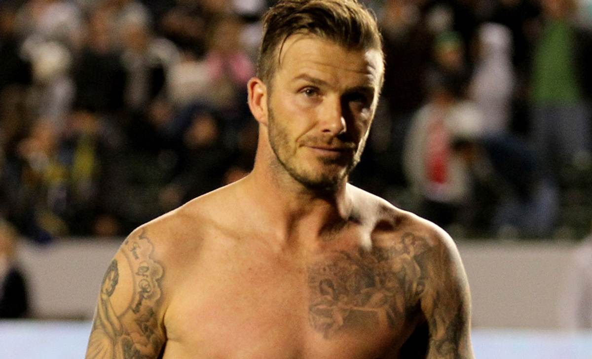 David Beckham trägt zahlreiche Tattoos auf seinem Körper.