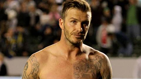 David Beckham trägt zahlreiche Tattoos auf seinem Körper.