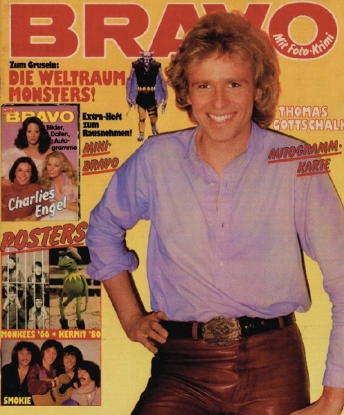 Thomas Gottschalk auf dem BRAVO-Cover (Ausgabe 22, 1980)