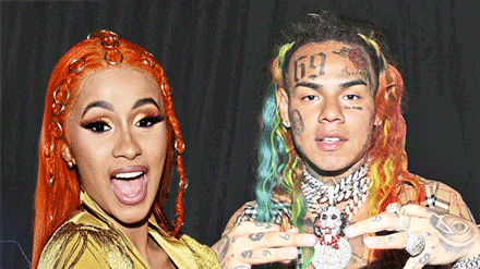 Zicken-Zoff zwischen Cardi B und 6ix9ine. - Foto: Getty Images