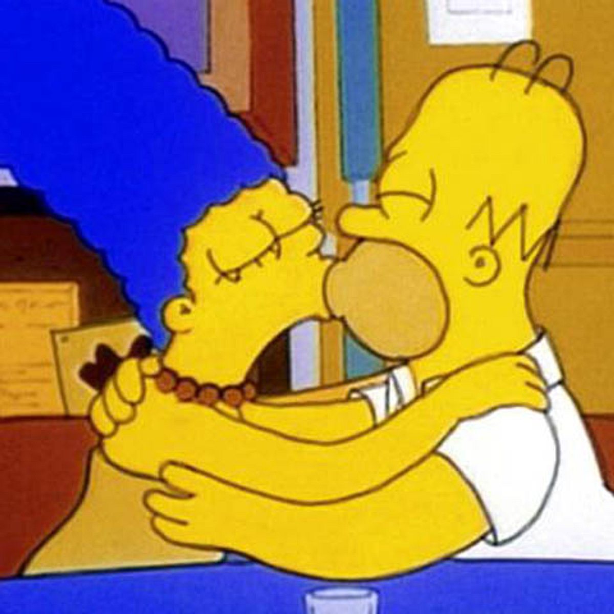 Die schönsten Liebespaare der Film-Geschichte Simpsons Homer Marge