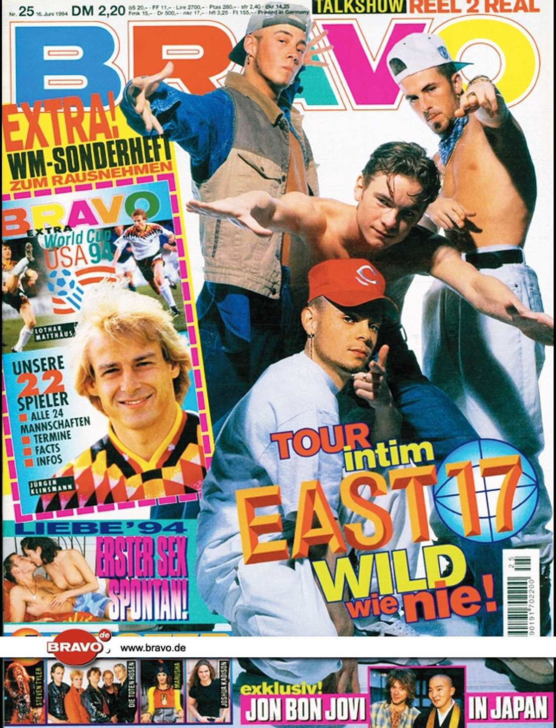 BRAVO Titelbilder 1994 BRAVO Titelbilder 1994 BRAVO