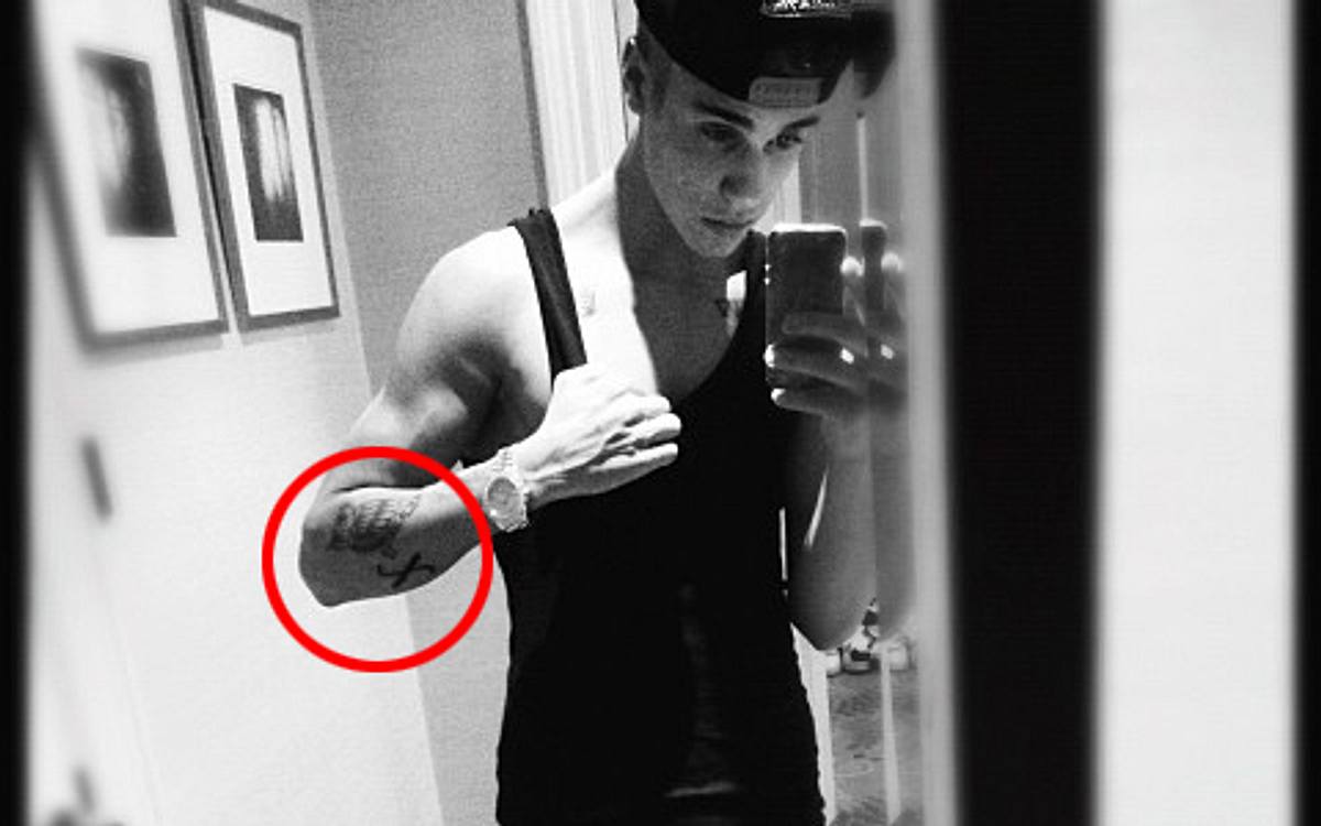 So sieht das neue Tattoo von Justin Bieber aus