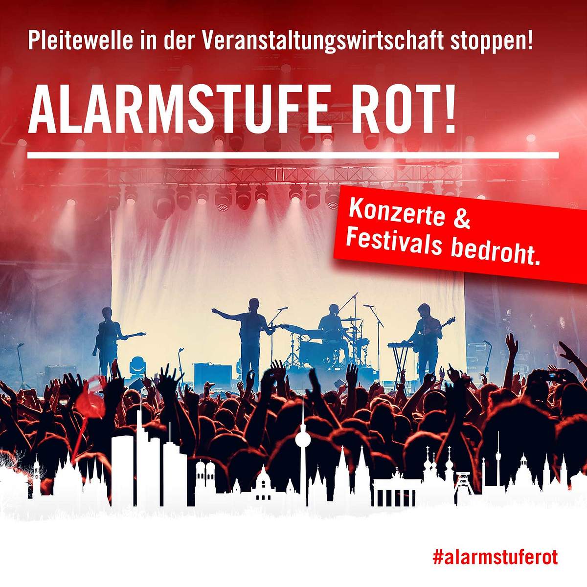 „Alarmstufe Rot“: So schlimm ist Corona für Musiker, Künstler & Veranstalter