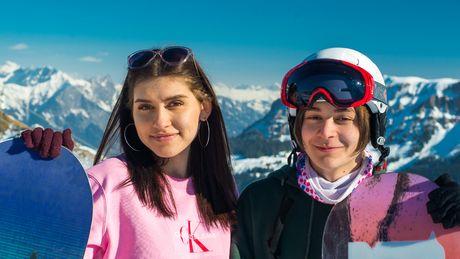 Ana Kohler und Leondre Devries auf der Piste! - Foto: Wojtek Grzymala