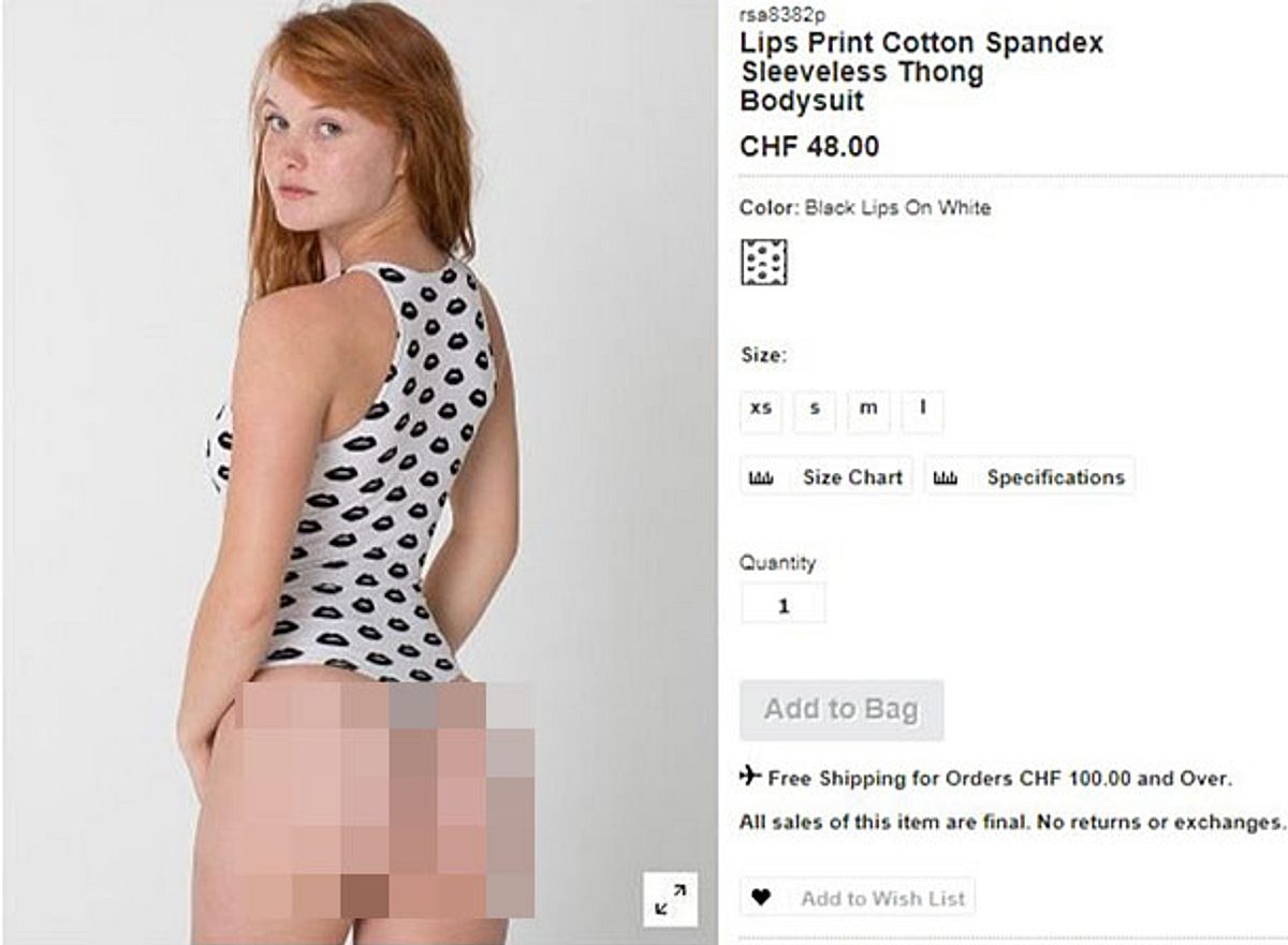 Shitstorm gegen Modekette: Teen-Model mit nacktem Po