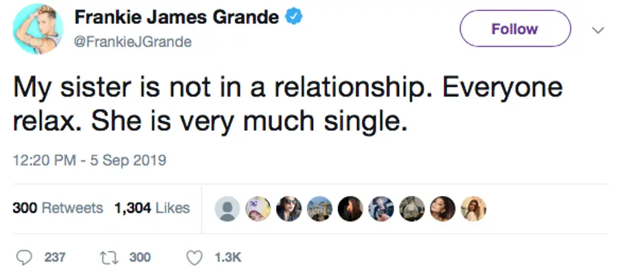 Ariana Grande: Bruder plappert Beziehungsstatus aus!