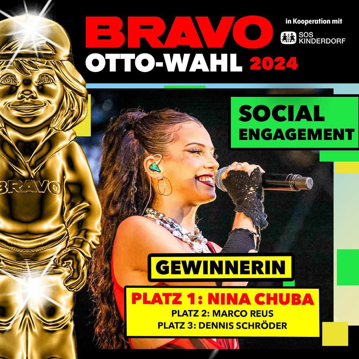 BRAVO Otto Wahl 2024: Social Engagement Nina Chuba