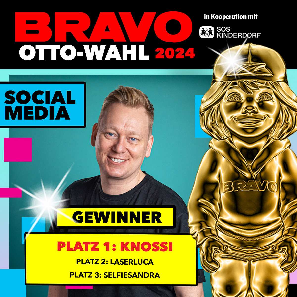 BRAVO Otto Wahl 2024: Social Media Knossi