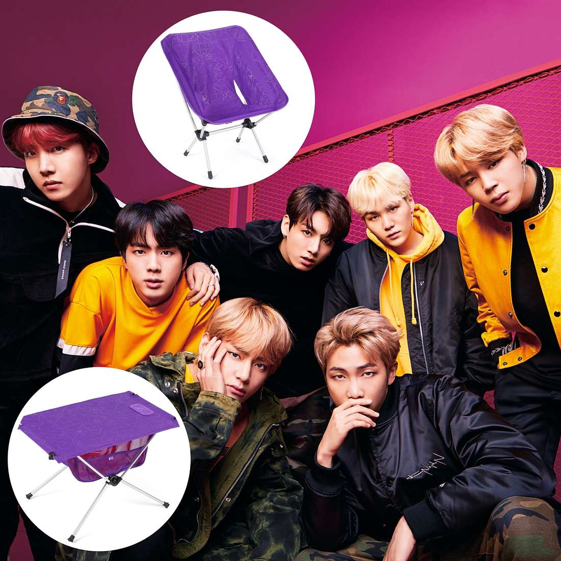 BTS machen jetzt Camping-Möbel