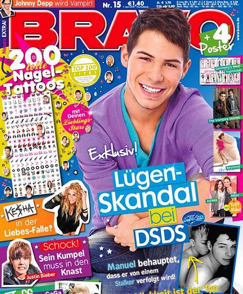 Exklusiv in BRAVO: Stalker von DSDS-Star Manuel ist in Wirklichkeit sein Lover! 