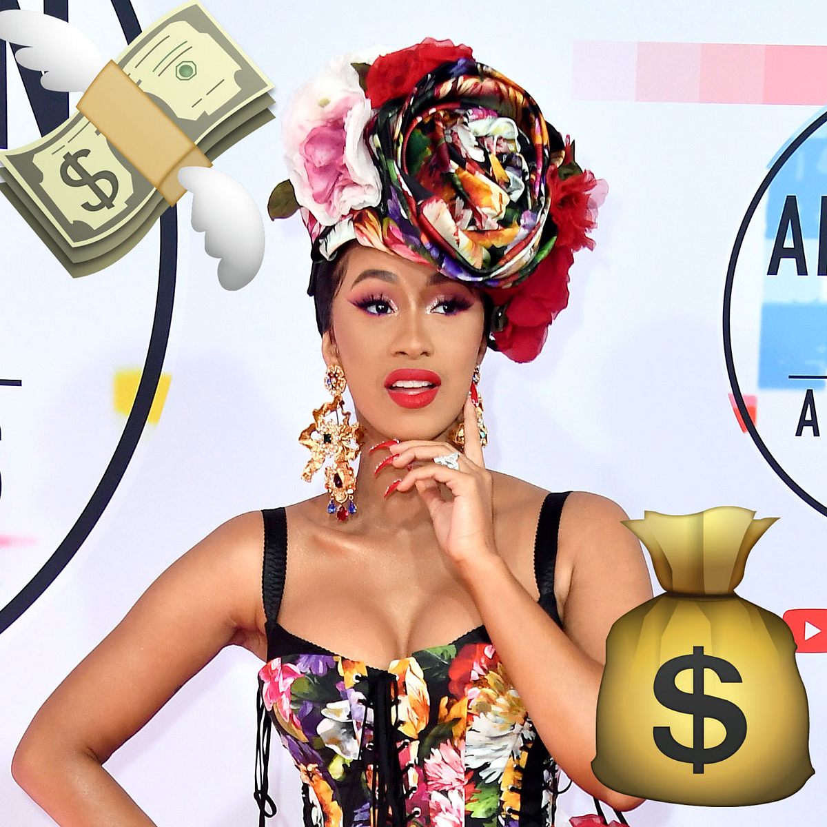 Cardi B hat 40,6 Millionen Abonnenten auf Instagram.