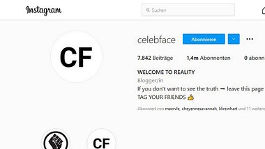 celebface deckt krasse Insta-Lügen auf! - Foto: instagram @celebface