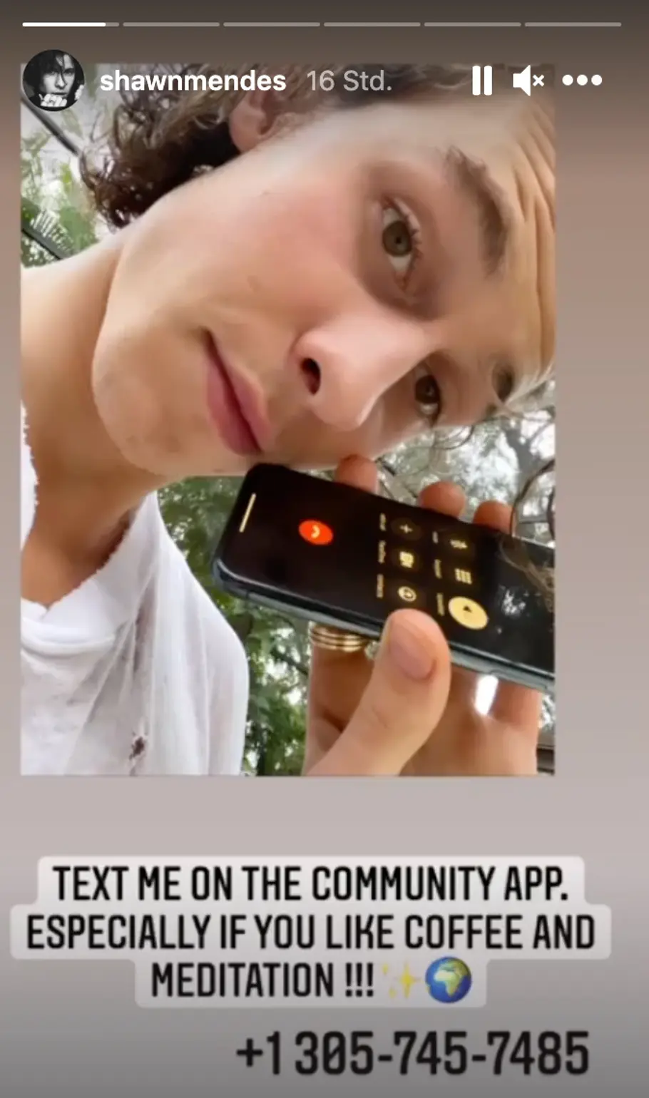 Community App: Shawn Mendes Handynummer