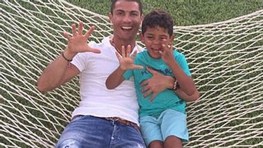 Cristiano Ronaldo und sein Sohn Cristiano Ronaldo jr. - Foto: Instagram: Cristiano Ronaldo