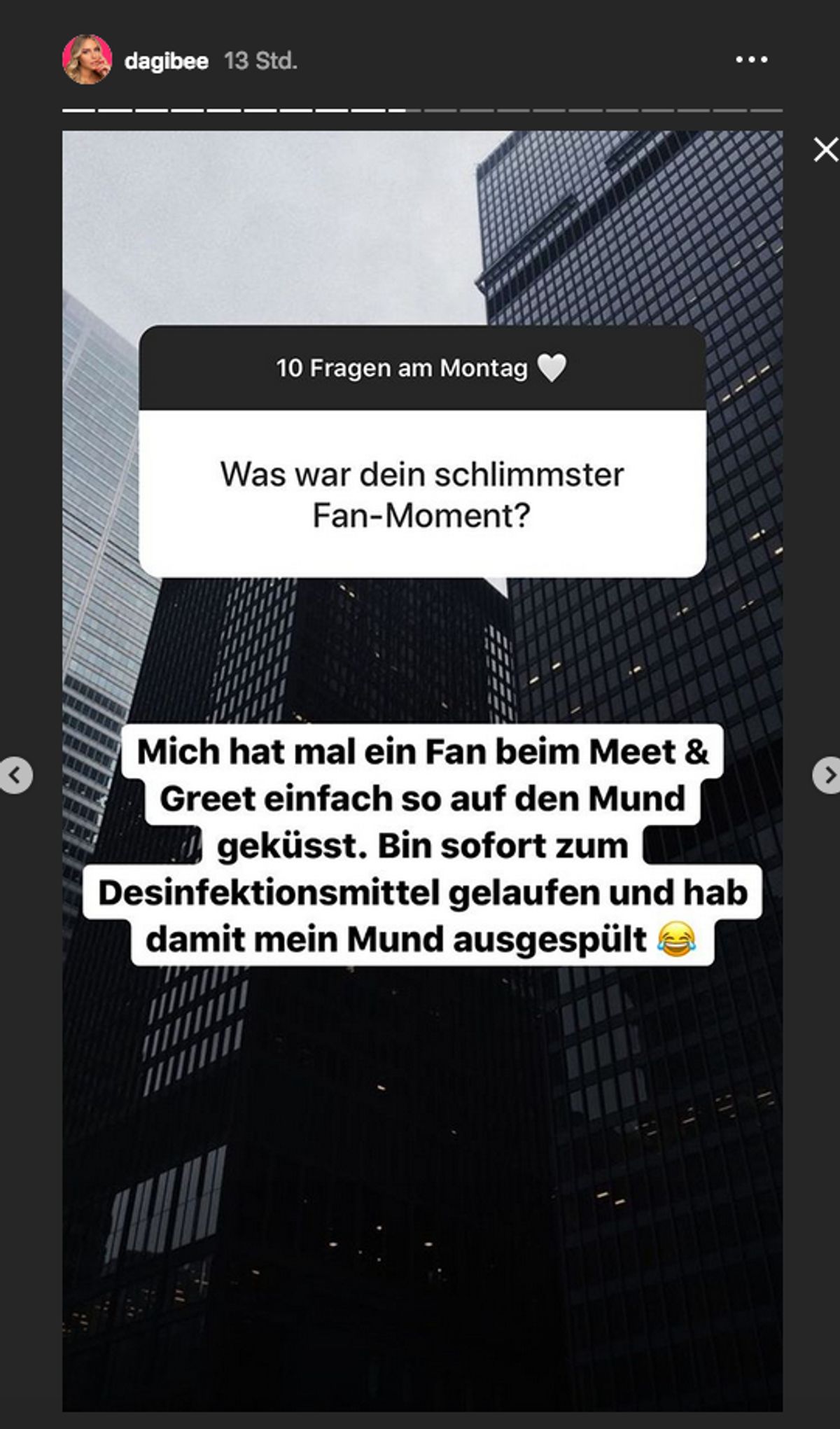 Dagi Bee: Fan küsst sie auf den Mund!