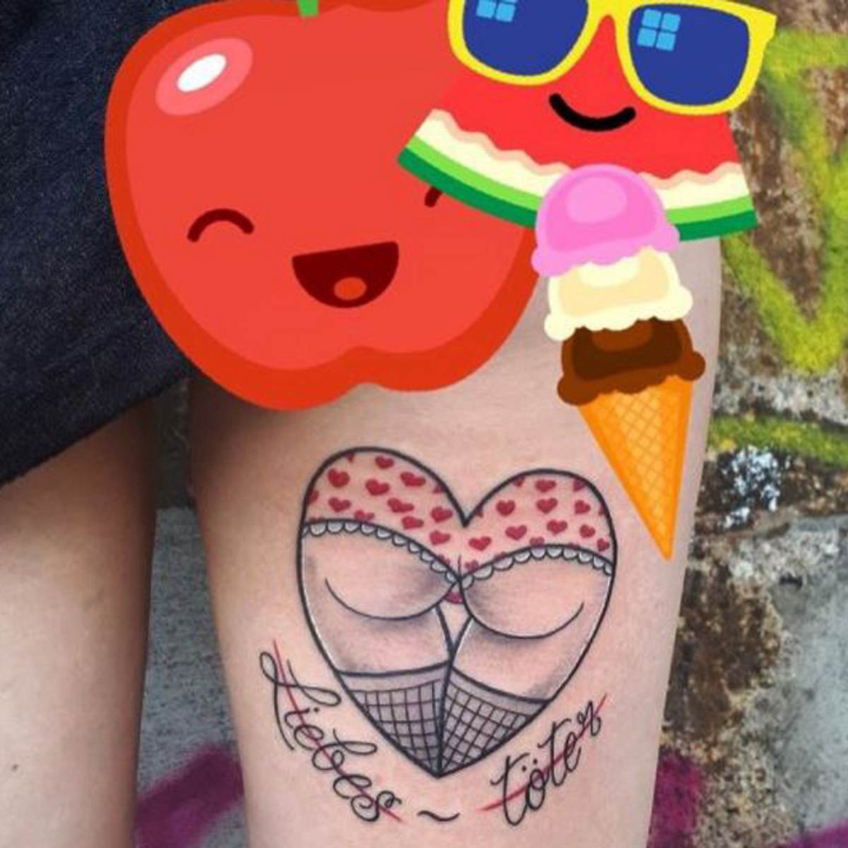 Denise Duck hat ein neues Tattoo