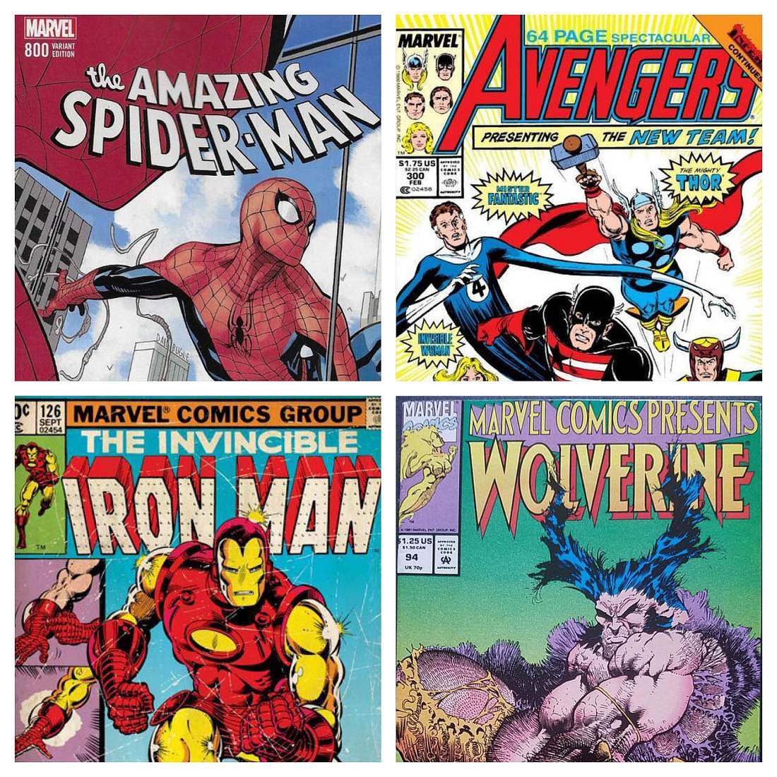 Die beliebtesten Comicfiguren Marvel