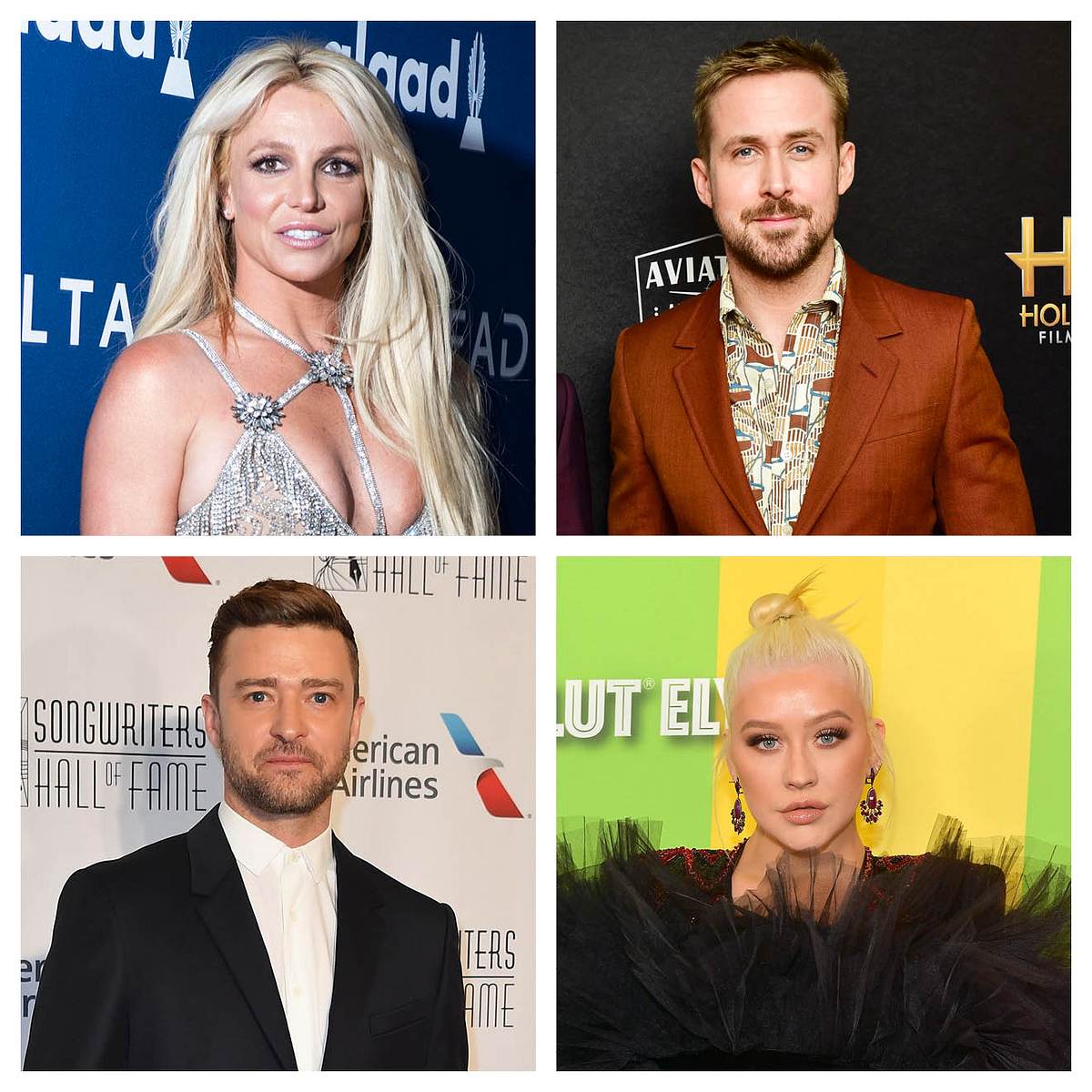Die coolsten Star-WGs Britney Spears Ryan Gosling Justin Timberlake Christina Aguilera