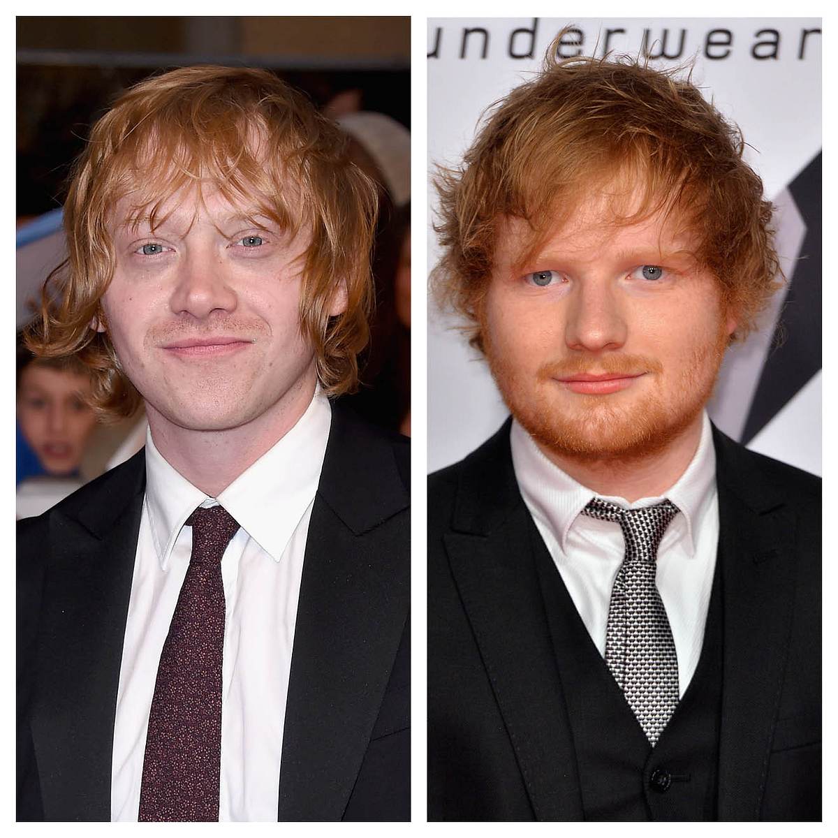 Die Doppelgänger der Stars Rupert Grint Ed Sheeran