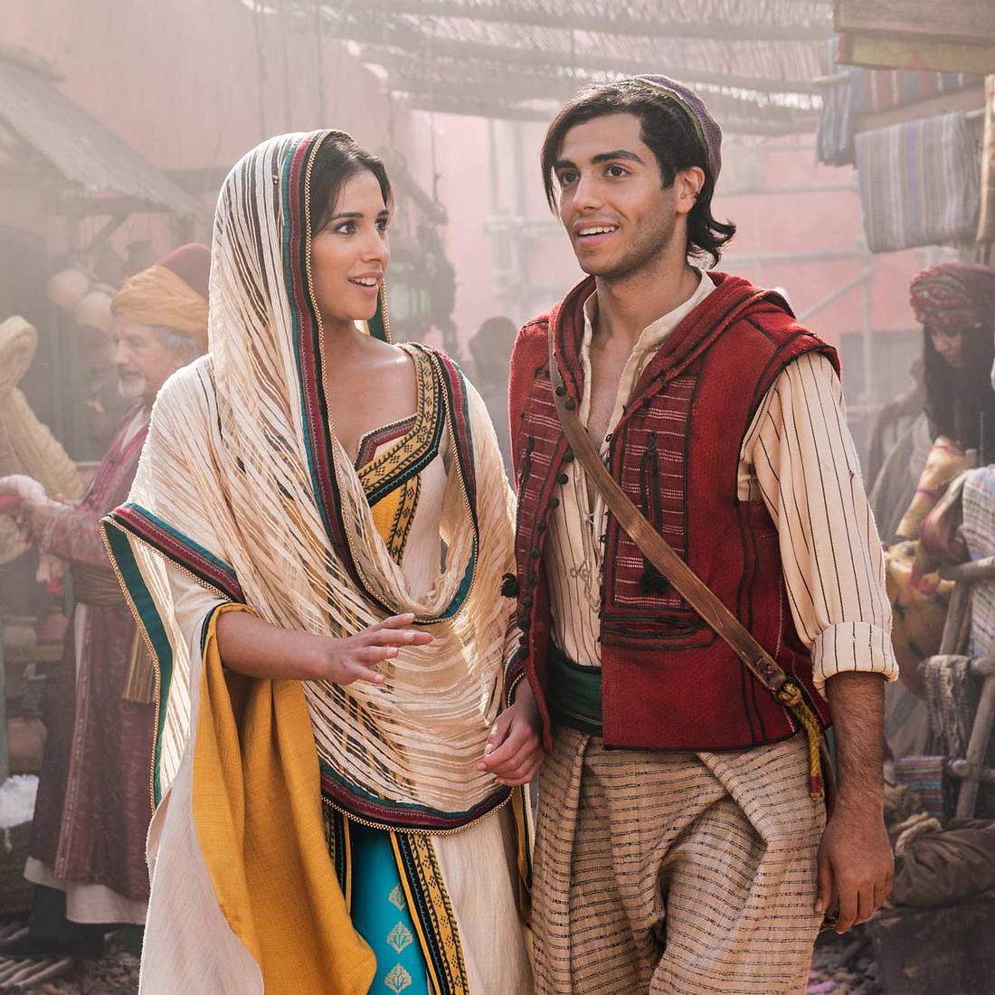 Schönsten Liebespaare Aladdin und Jasmin in der Realverfilmung Die