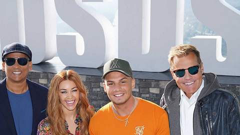 DSDS-Jury Dream-Team:Xavier Naidoo, Oana Nechiti,Pietro Lombardi und Dieter Bohlen.