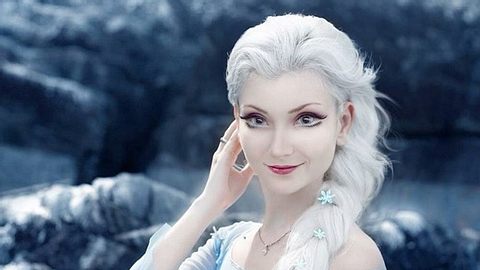 Sie sieht aus wie Prinzessin Elsa. - Foto: Instagram/damianiandressa
