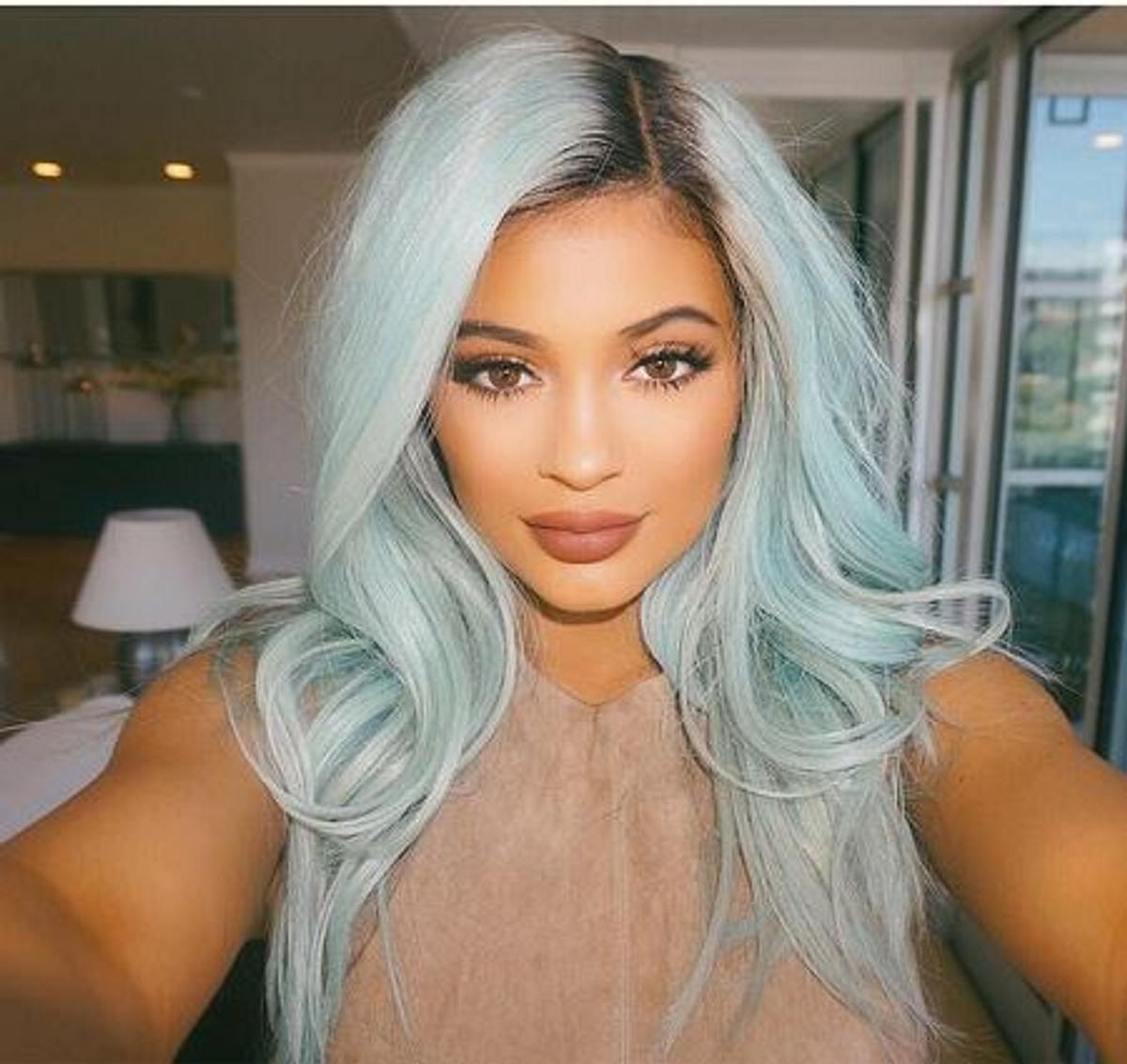 Kylie Jenner blaue Haare