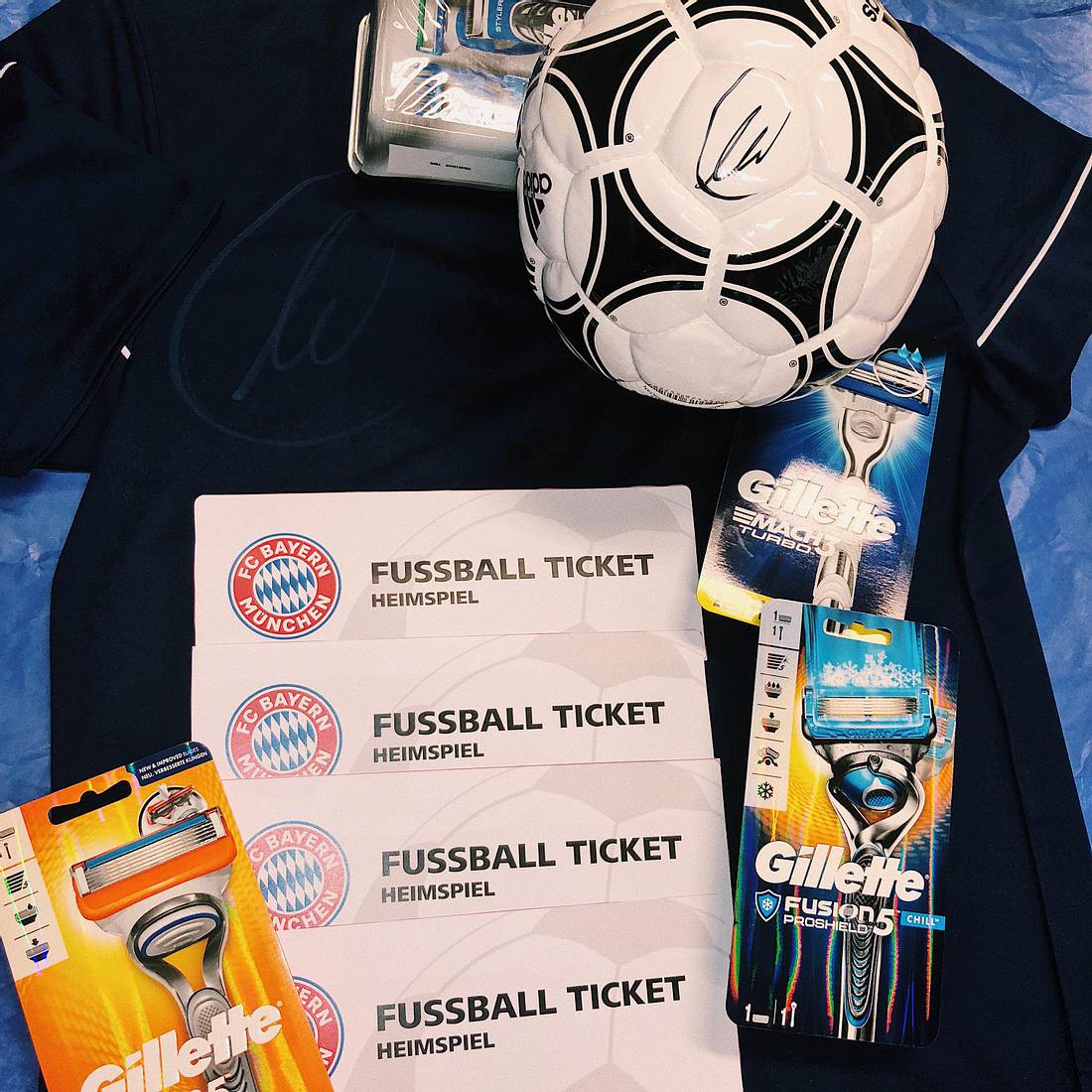 FC Bayern Tickets und Gillette Fan-Paket von Thomas Müller
