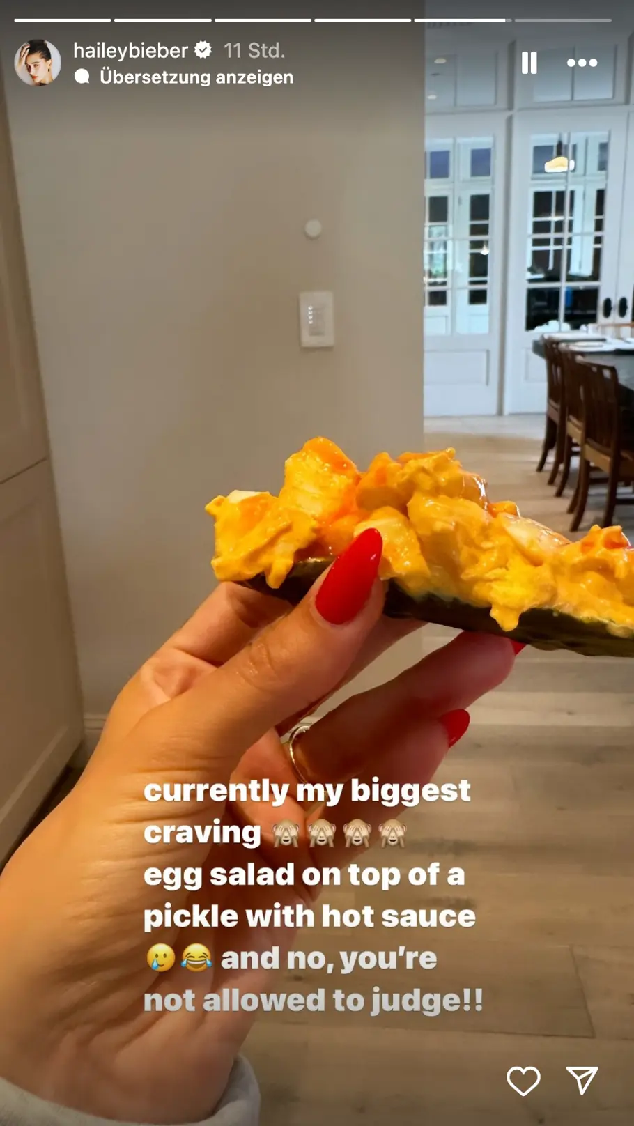 Hailey Bieber gibt Einblick in ihrer Schwangerschaft Hailey Bieber gibt Einblick in ihrer Schwangerschaft