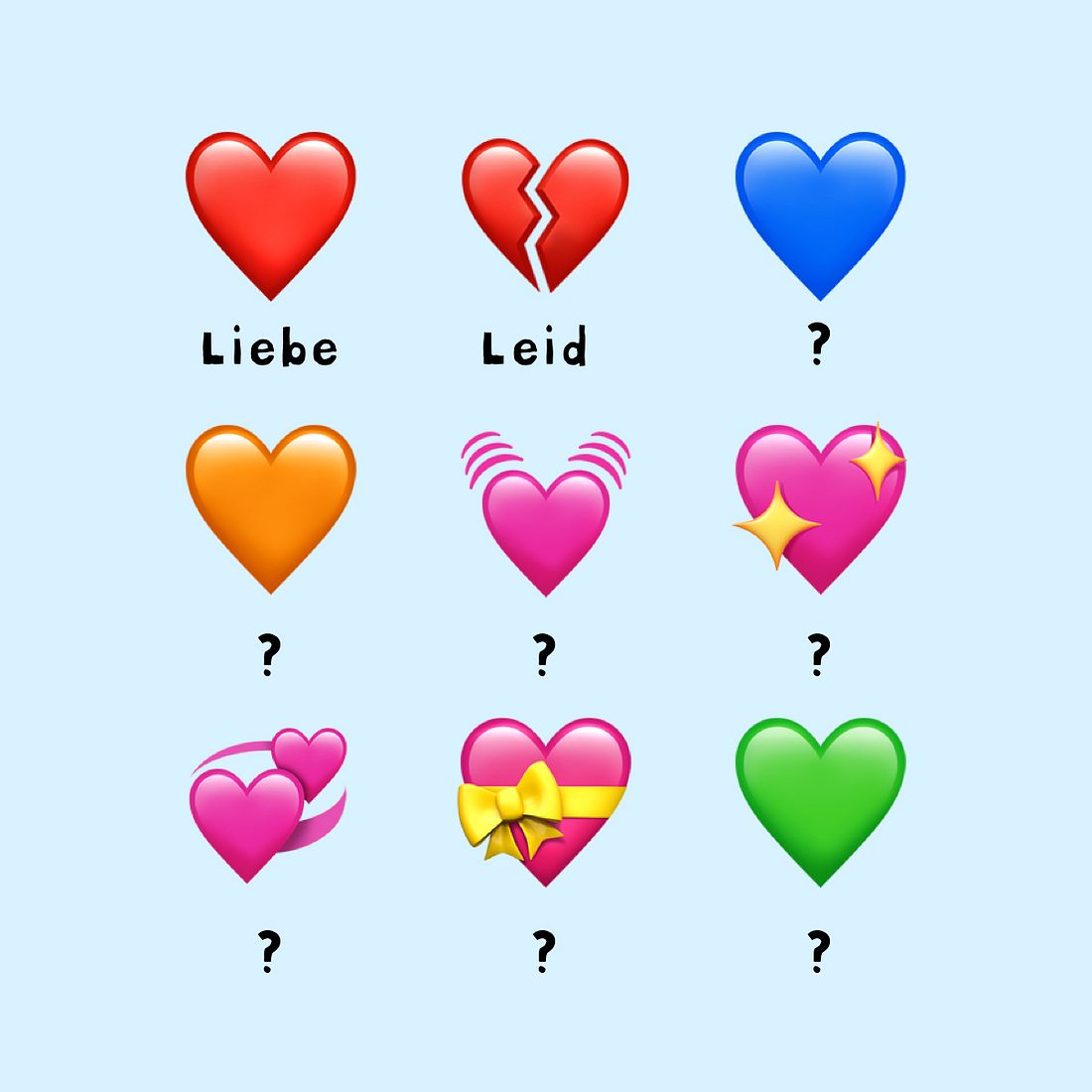 Herzen Emoji bedeutung