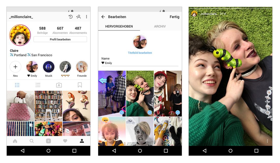 Instagram Stories Update: Stories automatisch für immer speichern und zeigen!