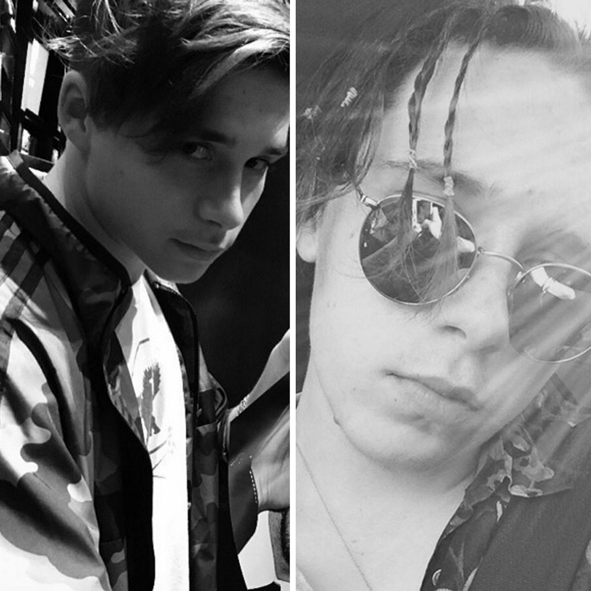 Brooklyn Beckham hat sich die Haare geflochten