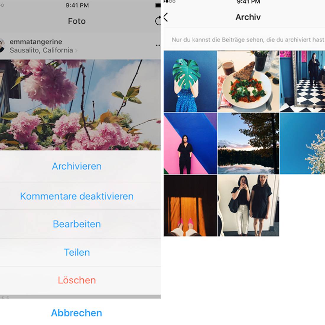 Instagram Update Fotos können jetzt archiviert werden! BRAVO