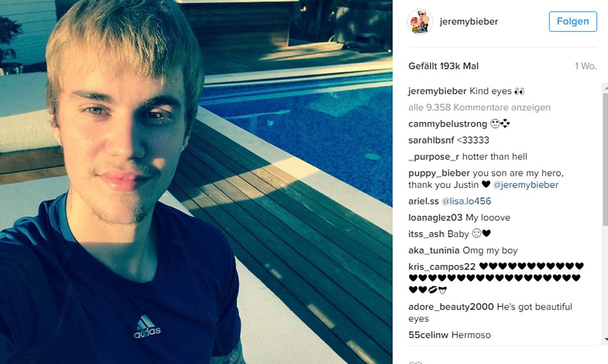 Justin Bieber ist wieder bei Instagram