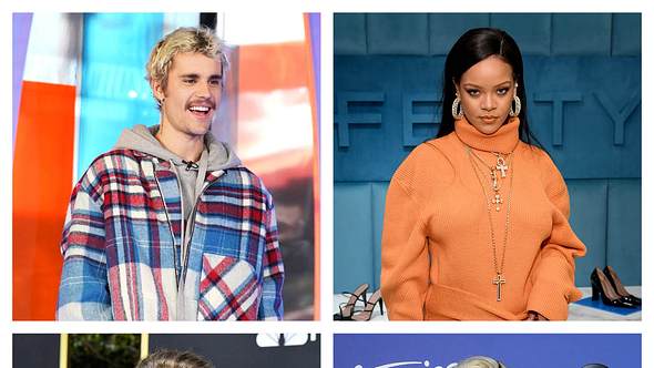 Justin Bieber, Rihanna, Taylor Swift alle vier sind Mega-Star! Aber wer i st am erfolgreichsten? - Foto: Getty Images