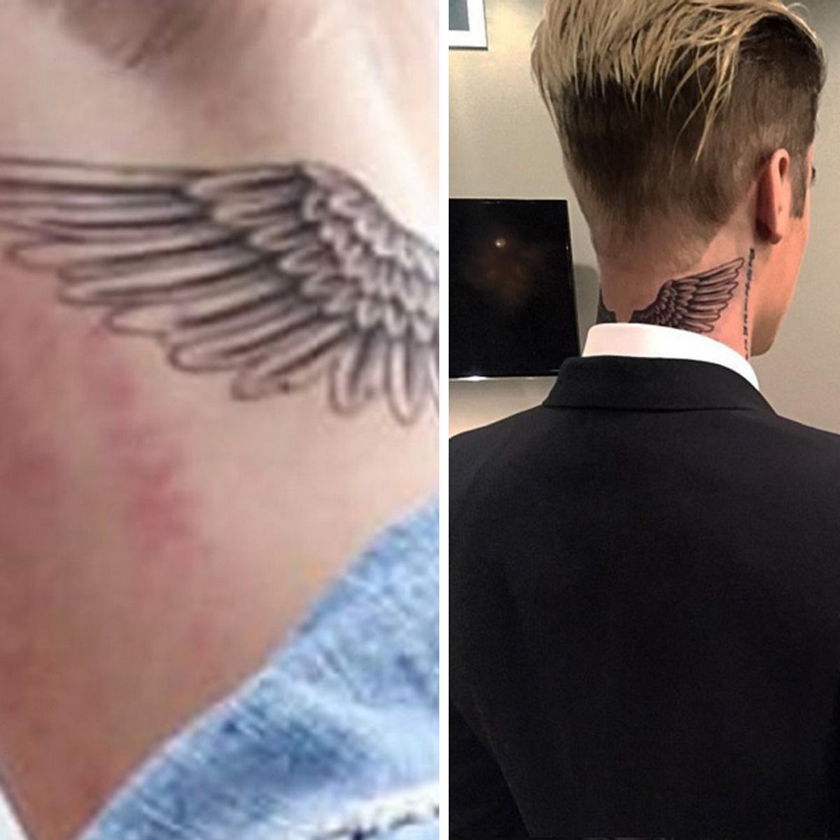 Justin Bieber trägt jetzt Engelsflügel im Nacken