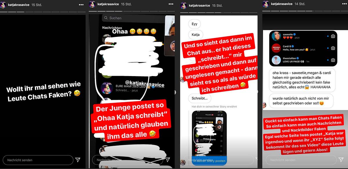 Katja Krasavice über Fan-Betrug und Fake-Chats