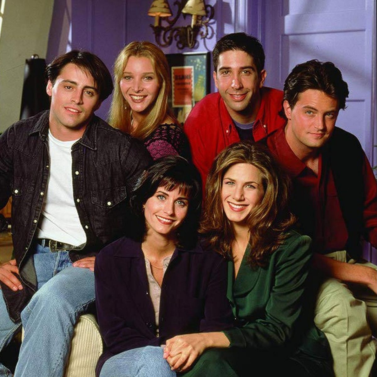 Die Mega-Serie Friends dreht sich um Joey, Phoebe, Ross, Chandler (oben), Monica und Rachel (unten) ...