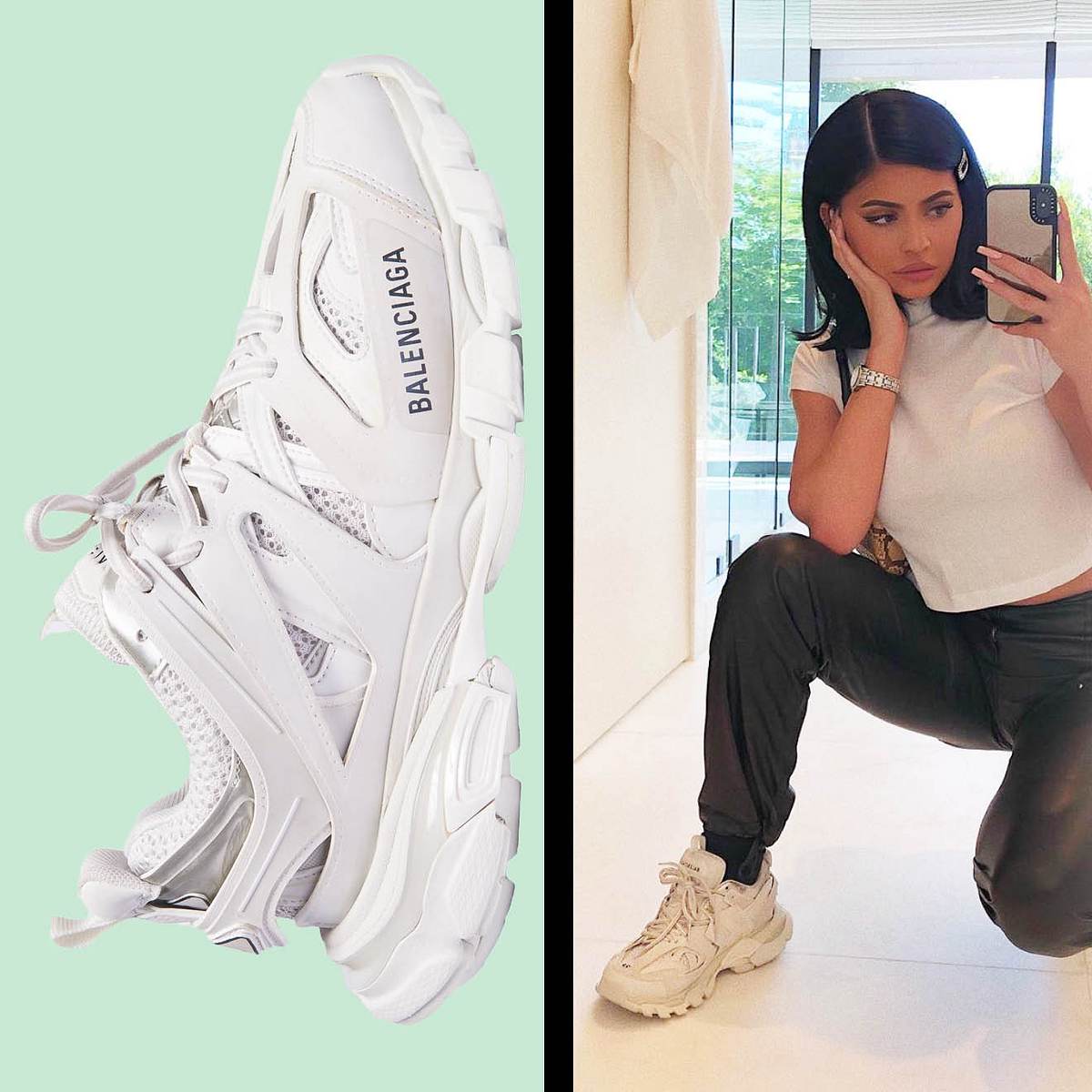 Kylie Jenner in Sneaker.