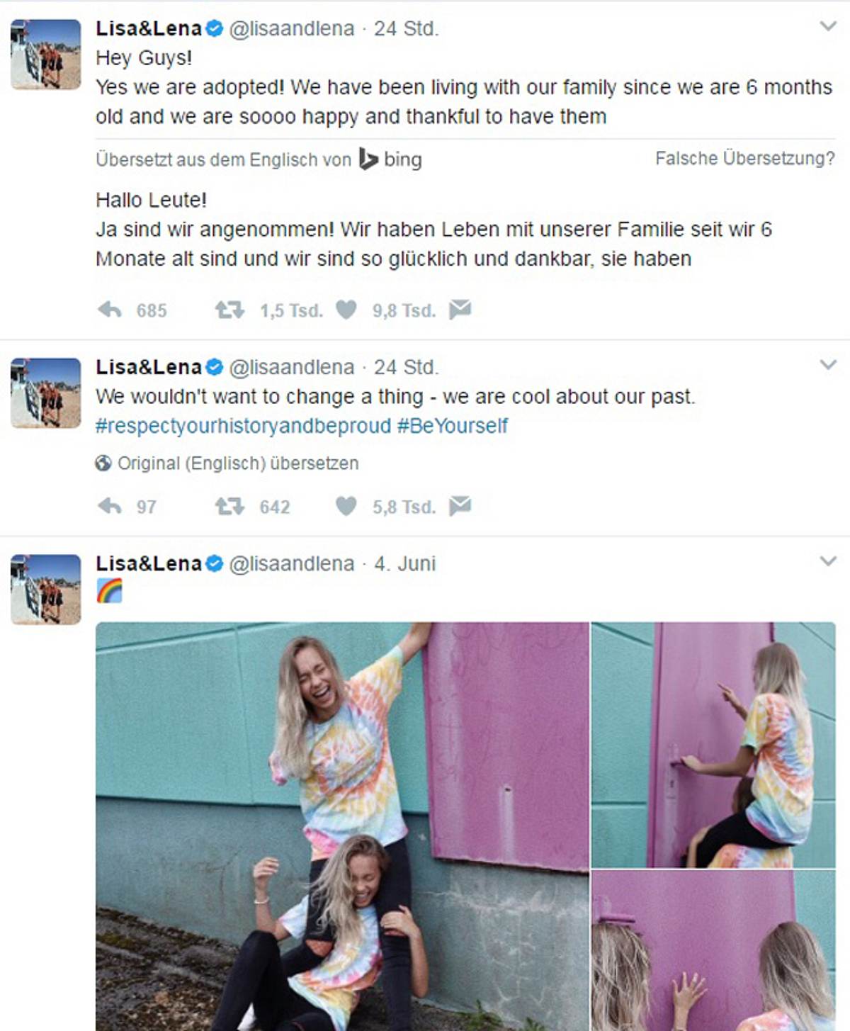 Lisa und Lena Twitter