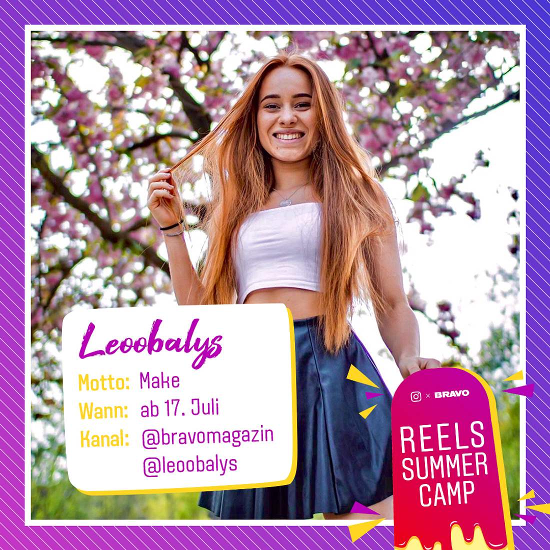 Make: Leoobalys supportet das #ReelsSummerCamp auf Instagram
