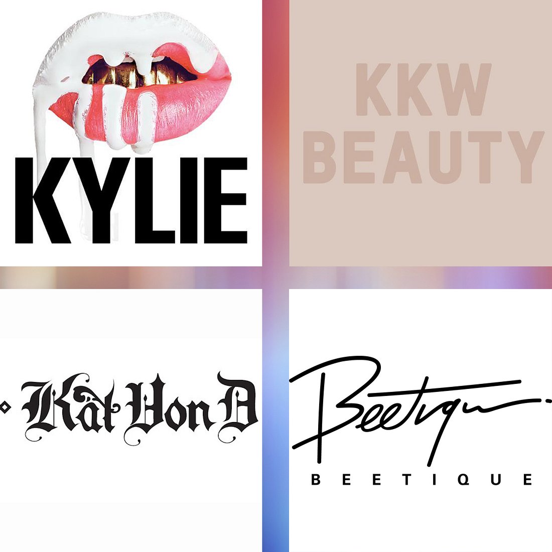 Kylie Cosmetics, KKW Beauty, Kat Von D Beauty und Beetique