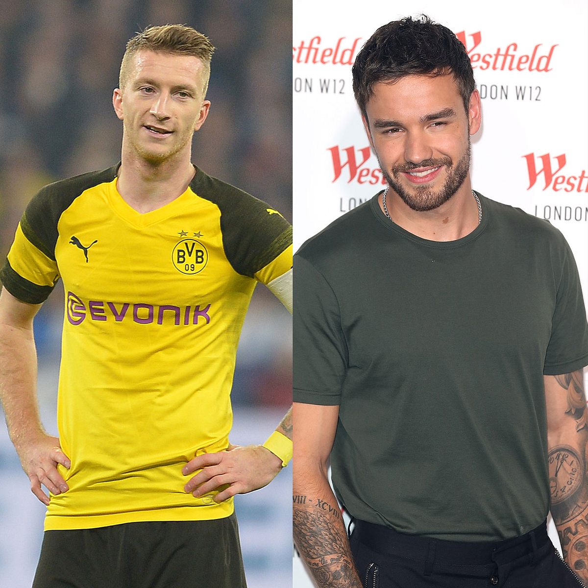 Liam Payne spielt mit Marco Reus in Dortmund