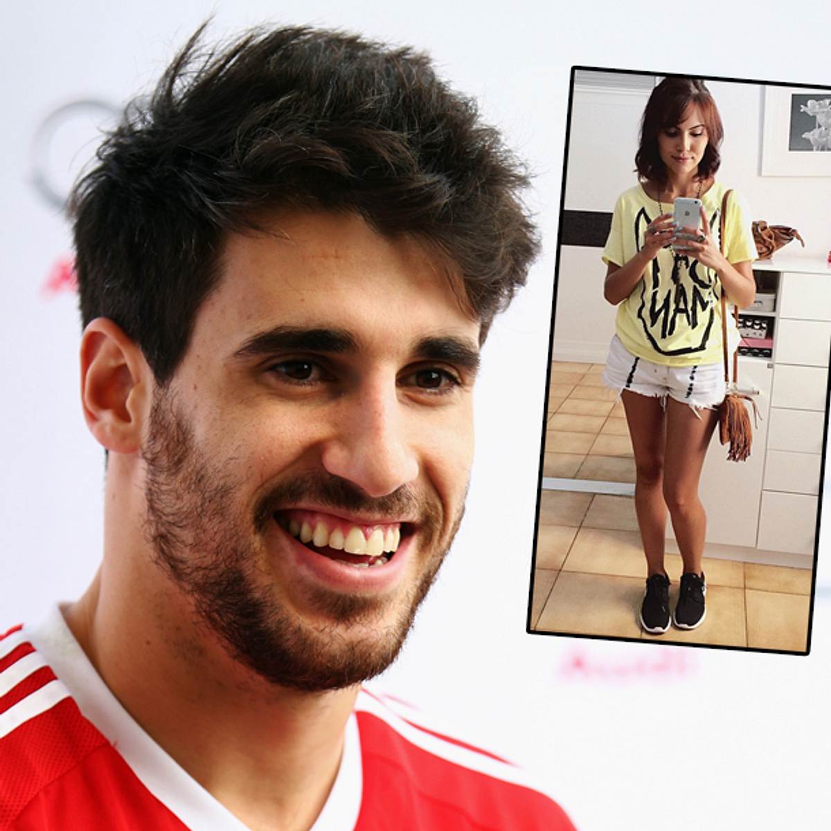 Javi Martinez und seine neue Freundin Aline Brum.