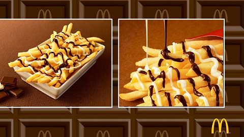 McDonalds bringt in Japan Schoko-Pommes auf den Markt - Foto: Twitter/McDonalds