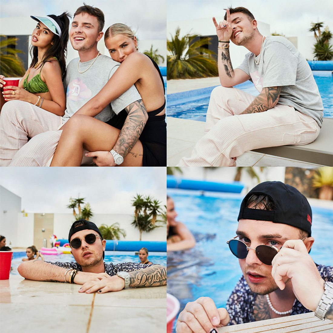 Mike Singer: Pool-Party-Fotos aus deem Forever Young-Musikvideo