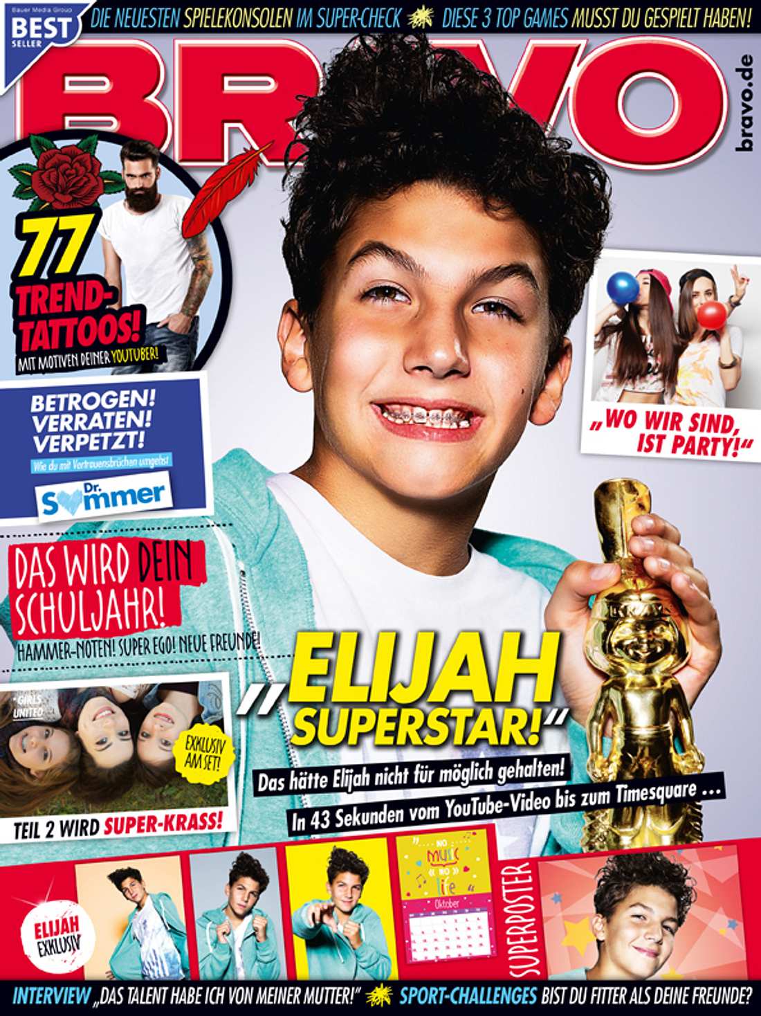 Das Bravo Cover mit Elijah Superstar